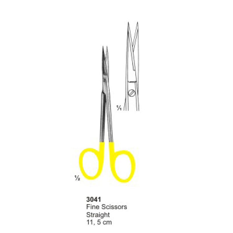 7-36.jpg Scissors, Dissecting Forcepe, Needle Holders, Wire Cutting Pliers With Tungsten Carbide Inserts - Image 1